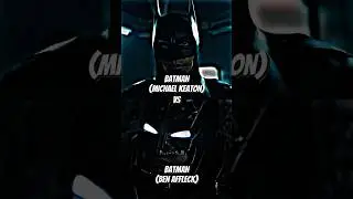 Batman (Michael Keaton) vs Batman (Ben Affleck)