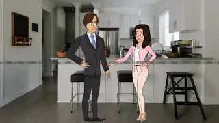 Funny 2D cartoon dialogue
