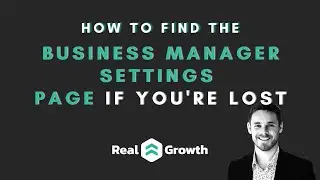 Issue: How to find the Facebook Business Settings page