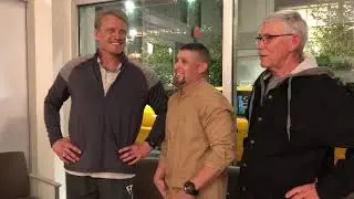 Dolph Lundgren on the set of 
