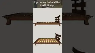 Upcoming Asian Inspired Bed #sketchup #CNC  #legacycnc #cncrouter #cncwoodworking