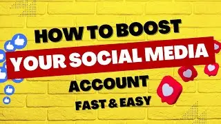 How to Boost Your Social Media Account - with Proof (Followers,likes,subscribers)