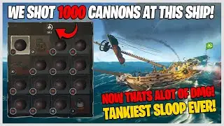 WE SHOT 1000 CANNONBALLS AT THIS SLOOP! (Really Good Duo) - Sea of Thieves Season 11!