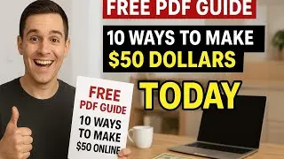 FREE PDF GUIDE: 10 Easy Ways to Make $50 Online in 2025 💻💰