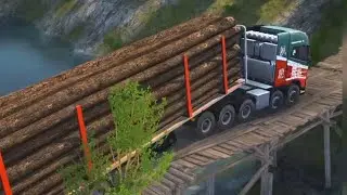 Truck Have Trouble crossing bridge