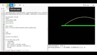 Projectile Motion Example with Python