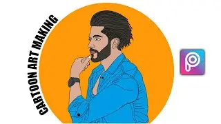 Cartoon Art Making in PicsArt | PicsArt Editing Tutorial 2020 | rtworld editz