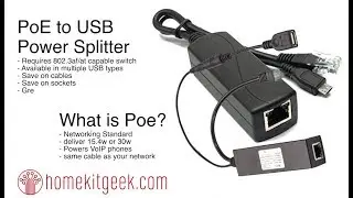 PoE to USB for Power to Hard to reach places
