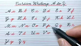 Cursive writing a to z | Cursive abcd | Cursive handwriting practice | Cursive letter abcd | English