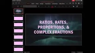 6e unit Rate, complex fractions, proportions