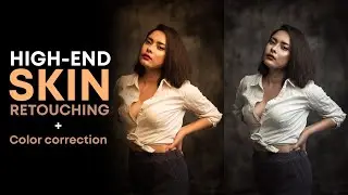 High-End Skin Retouching Workflow + Color Correction | Photoshop Portrait Retouching Tutorial