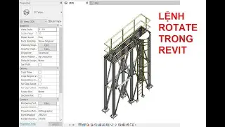 CÁCH COPY ĐỐI TƯỢNG BẰNG LỆNH ROTATE TRONG REVIT