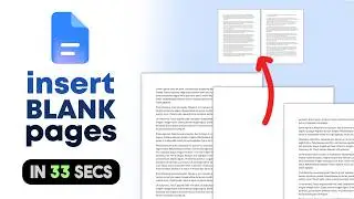 How to Insert Blank Pages in Google Docs