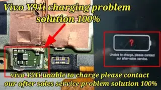 vivo y91i unable to charge please contact our after sales service problem solution 100%/ vivo y91