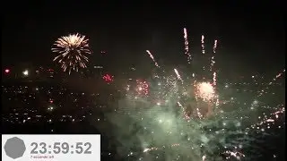 [10min] New Year's Eve 2017/2018 Fireworks in Vienna [livestream]