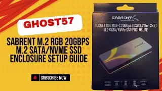 Sabrent M.2 RGB 20Gbps M.2 SATA/NVMe SSD Enclosure Setup Guide
