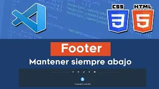 💻 Fijar el FOOTER siempre abajo | HTML y CSS ✅