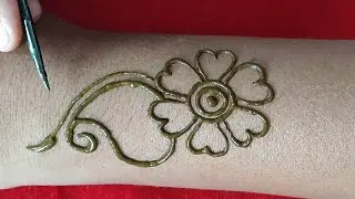 Simple arabic henna mehandi design | latest henna mehandi for back hands