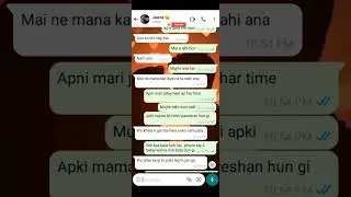 Cute Chat Conversation || prank on wifey || naraz mujse ||Ziddi Ladki Caring Ladka