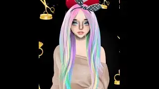 === Stardoll Rainbow Center Part Hair Tutorial ===