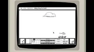 Stunt Copter Game on Classic Macintosh