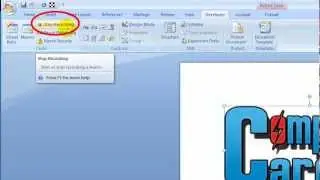 How to enable and create macro features in Microsoft Word 2007 - Insert a logo
