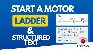 Motor Control Basics: Ladder Logic vs Structured Text in CODESYS