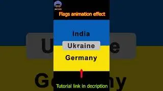 Flags animation effect by Javascript&CSS only !! 