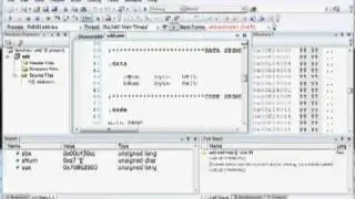 How to debug a 32 bit assembly language program in Visual Studio 2008