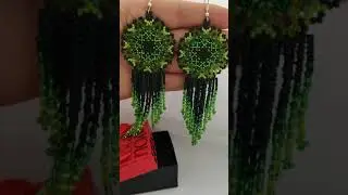 Beaded earrings for women.Etsy shop.