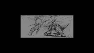 storyboard Time-lapse fight 2 #shorts