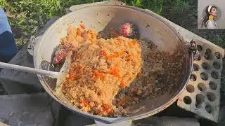 Готовим плов на костре