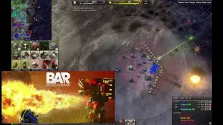 BAR: Beyond All Reason - Lightside Darkside Map Cortex PvE - Part 1/2 (Total Annihilation like game)