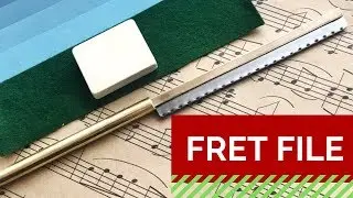 Fret file.   Напильник для закругления ладов.  Закатник