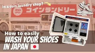 How to EASILY WASH your SHOES in JAPAN! At COIN SNEAKER LAUNDRY| Cara cuci sepatu praktis di Jepang!