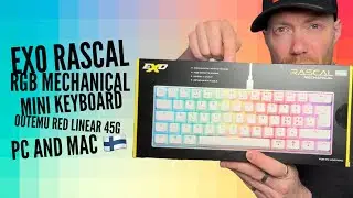 Exo Rascal RGB Mechanical mini keyboard Outemu RED linear 45g PC and MAC 🇫🇮