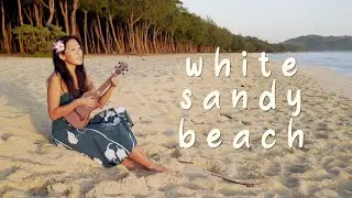 White Sandy Beach of Hawai'i (Bruddah Iz) Ukulele Fingerpicking // Cynthia Lin Play-Along