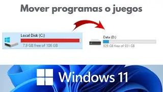 How to move games or programs from one disk to another disk (WINDOWS 11)