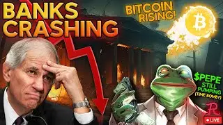 Bitcoin LIVE : BTC PUMP WHILE BANK STOCKS KEEP CRASHING! PACW, CMA, WAL