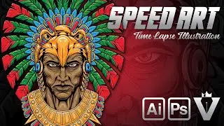 Aztec Warrior Illustration | SPEED ART