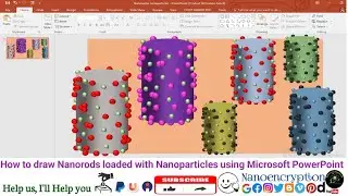 How to draw Nanorods loaded with Nanoparticles using Microsoft PowerPoint