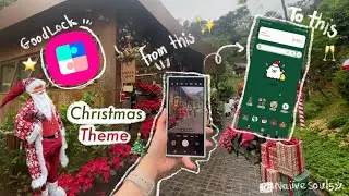 How to customize your Samsung in a Christmas theme.🎄🎁🎅🍷✨️ (Goodlock app)