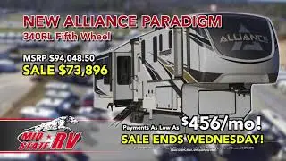 2021 Alliance Paradigm 340RL fifth wheel on Sale for $73,896!