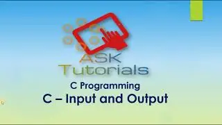 C Input and Output | Input and Output in C | C programming  tutorial for beginner | Part 41