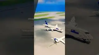 Boeing 747 In Minecraft! #shorts #boeing #lufthansa #minecraft #minecraftshorts #building #mrbeast