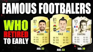 FOOTBALLERS WHO RETIRED TOO EARLY! 😔💔 | FT. Bale, Agüero, Cantona