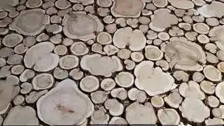 соединение (шов, стык) панелей из можжевельника
