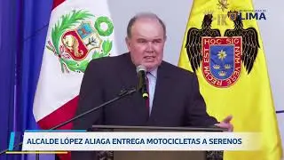 Entrega de 400 motocicletas para el Serenazgo Municipal de los distritos de Lima Metropolitana. 2…