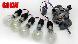 How To Make 230v Table Fan Motor Magnet Free Energy 60000kw Generator at Home Using Simple Materials