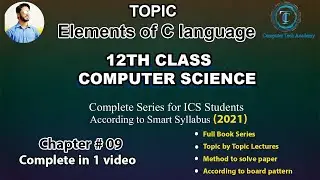 Elements of C language (Chapter 9)